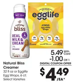 Ralphs Natural Bliss Creamer offer