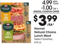 Ralphs Hormel Natural Choice Lunch Meat offer