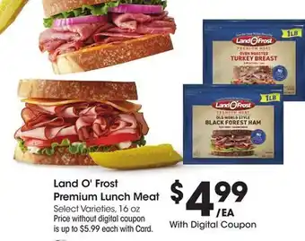 Ralphs Land O'Frost Premium Lunch Meat offer