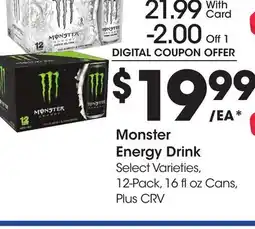 Ralphs Monster Energy Drink offer