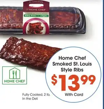 Ralphs Home Chef Smoked St. Louis Style Ribs offer
