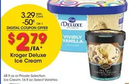 Ralphs Kroger Deluxe Ice Cream offer