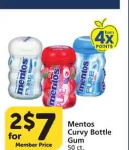 Vons Mentos Curvy Bottle Gum offer