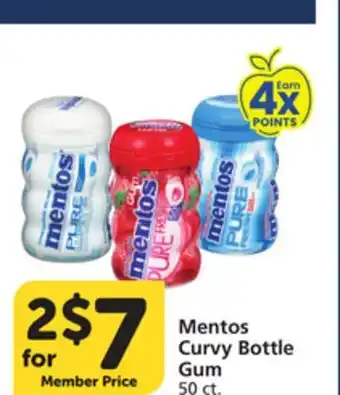 Vons Mentos Curvy Bottle Gum offer