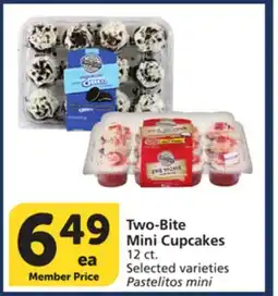 Vons Two-Bite Mini Cupcakes offer