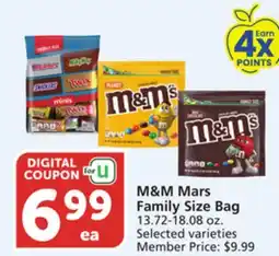 Vons M&M Mars Family Size Bag offer