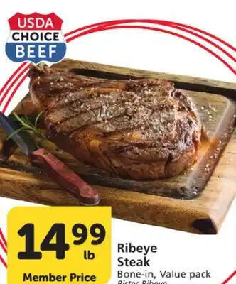 Vons Ribeye Steak offer