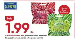 Stater Bros Red, Green or Black Seedless Grapes offer