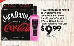 Ralphs Jim Beam or Sauza New Amsterdam Vodka or Svedka Vodka offer