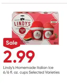 Stater Bros Lindy's Homemade Italian Ice offer