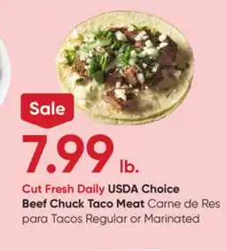Stater Bros Cut Fresh Daily USDA Choice Beef Chuck Taco Meat offer