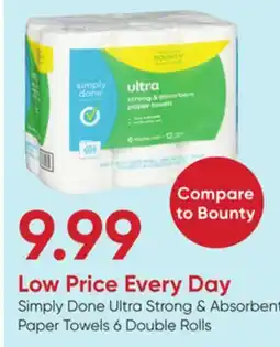Stater Bros Simply Done Ultra Strong & Absorbent Paper Towels offer