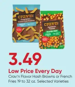 Stater Bros Crav'n Flavor Hash Browns or French Fries offer
