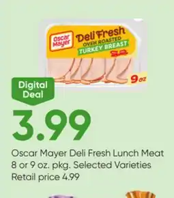 Stater Bros Oscar Mayer Deli Fresh Lunch Meat offer
