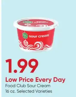 Stater Bros Food Club Sour Cream offer