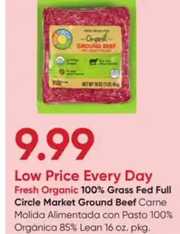 Stater Bros 100% Grass Fed Full Circle Market Ground Beef offer