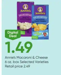 Stater Bros Annie's Macaroni & Cheese offer