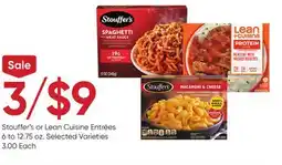 Stater Bros Stouffer's or Lean Cuisine Entrées offer