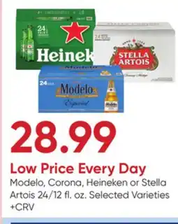 Stater Bros Modelo, Corona, Heineken or Stella Artois offer
