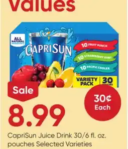 Stater Bros CapriSun Juice Drink offer