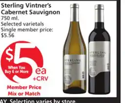 Albertsons Sterling Vintner's Cabernet Sauvignon offer