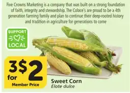 Albertsons Sweet Corn offer