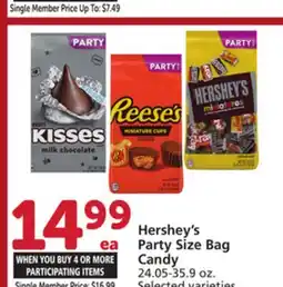 Albertsons Hershey's Party Size Bag Candy offer