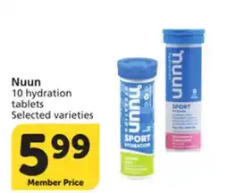 Albertsons Nuun 10 hydration tablets offer
