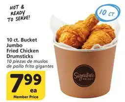 Albertsons 10. Bucket Jumbo Fried Chicken Drumsticks offer