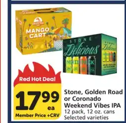 Albertsons Stone, Golden Road or Coronado Weekend Vibes IPA offer