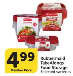 Albertsons Rubbermaid TakeAlongs Food Storage offer