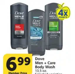 Albertsons Dove Men + Care Body Wash offer