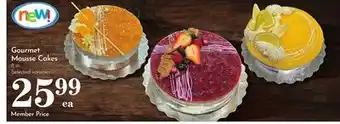 Pavilions Gourmet Mousse Cakes offer