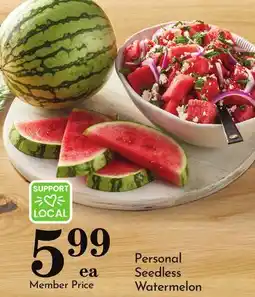 Pavilions Personal Seedless Watermelon offer