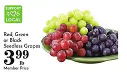 Pavilions Red, Green or Black Seedless Grapes offer