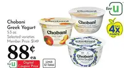 Pavilions Chobani Greek Yogurt offer