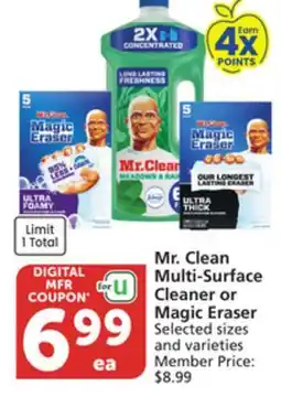 Pavilions Mr. Clean Multi-Surface Cleaner or Magic Eraser offer