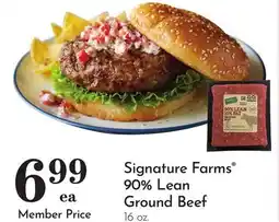 Pavilions Signature Farms 90% Lean Ground Beef offer