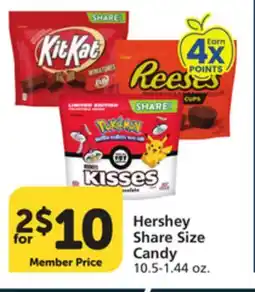 Pavilions Hershey Share Size Candy offer
