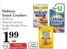 Pavilions Nabisco Snack Crackers offer