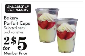 Pavilions Parfait Cups offer