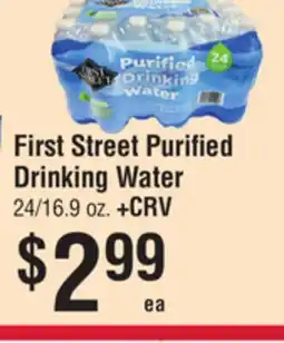 Smart & Final First Street Purified Drinking Water offer