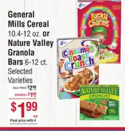 Smart & Final General Mills Cereal or Nature Valley Granola Bars offer