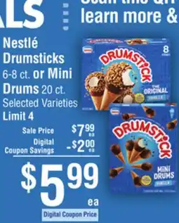 Smart & Final Nestlé Drumsticks or Mini Drums offer