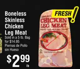 Smart & Final Boneless Skinless Chicken Leg Meat offer