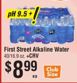 Smart & Final First Street Alkaline Water offer