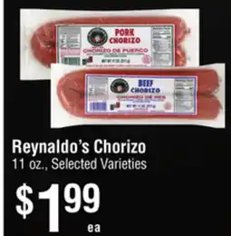 Smart & Final Reynaldo's Chorizo offer