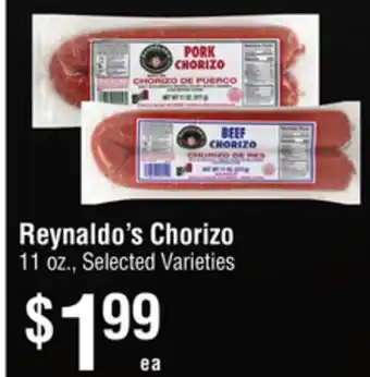 Smart & Final Reynaldo's Chorizo offer