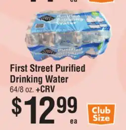 Smart & Final First Street Purified Drinking Water offer