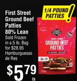 Smart & Final First Street Ground Beef Patties offer